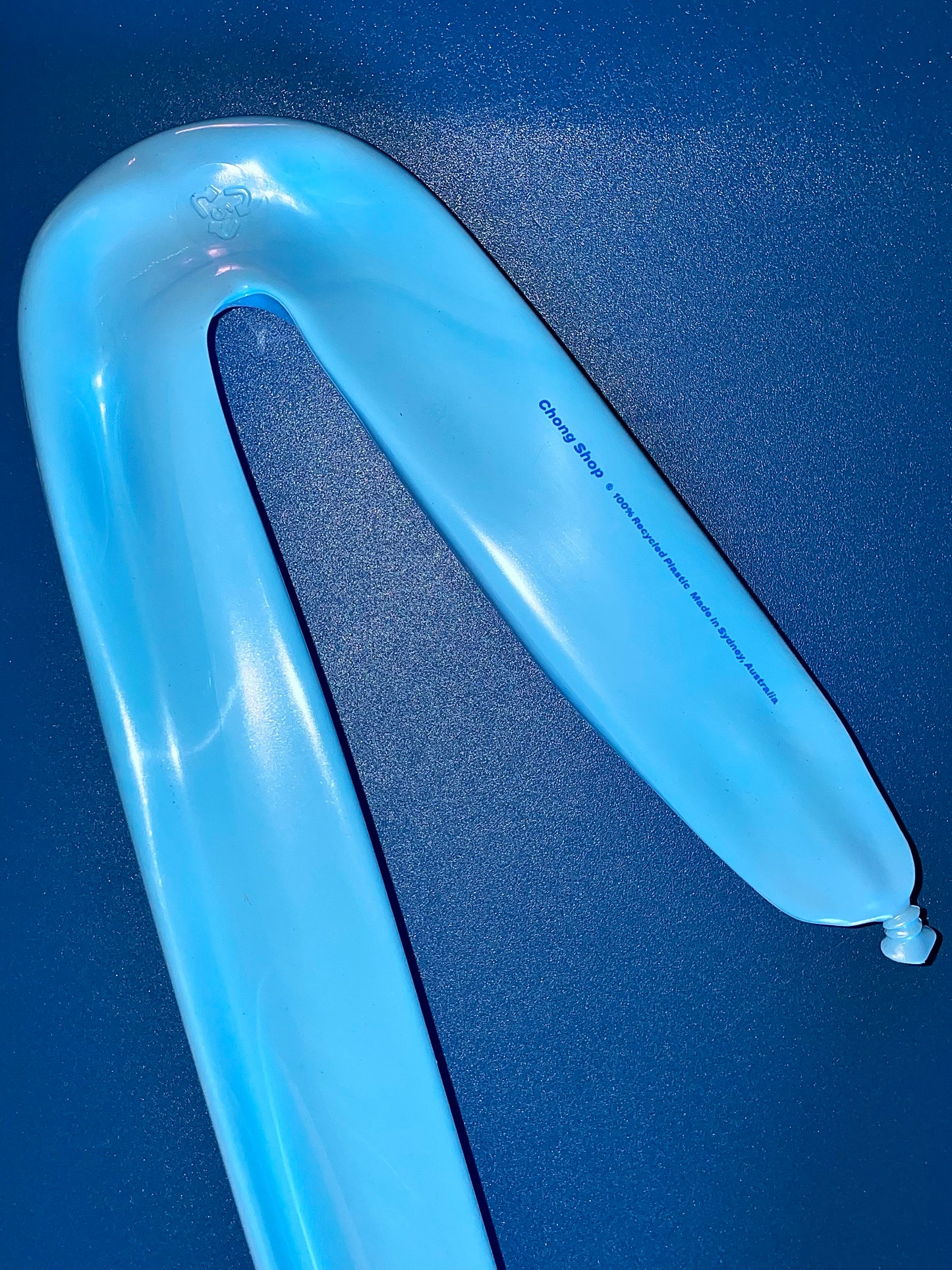 Deflated Balloon Hanger Pool Blue