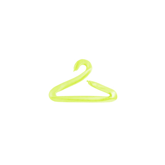 Deflated Balloon Hanger Sunny Lime